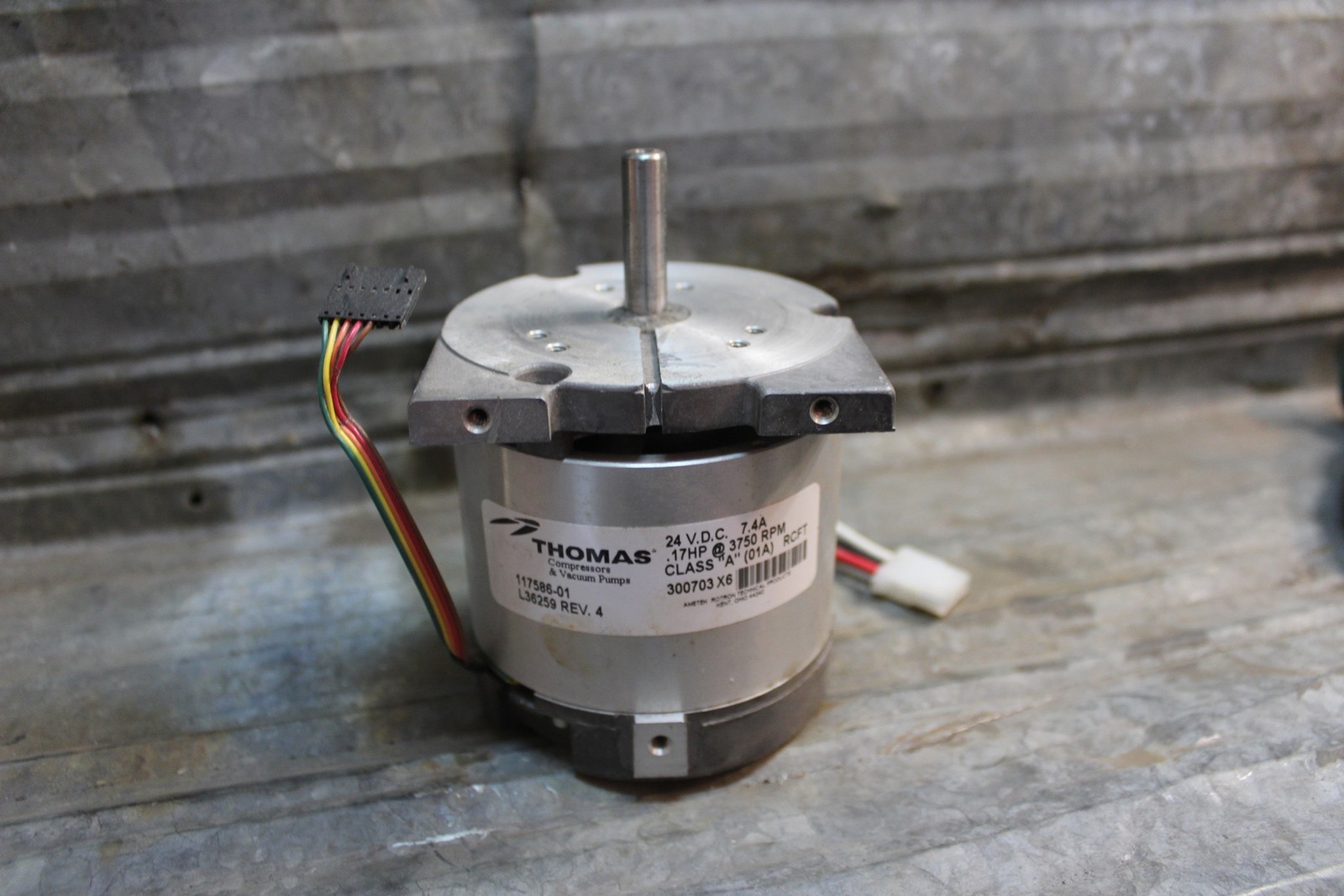 Thomas Pump Motor Model SR-0030 – 24VDC – 7.4A