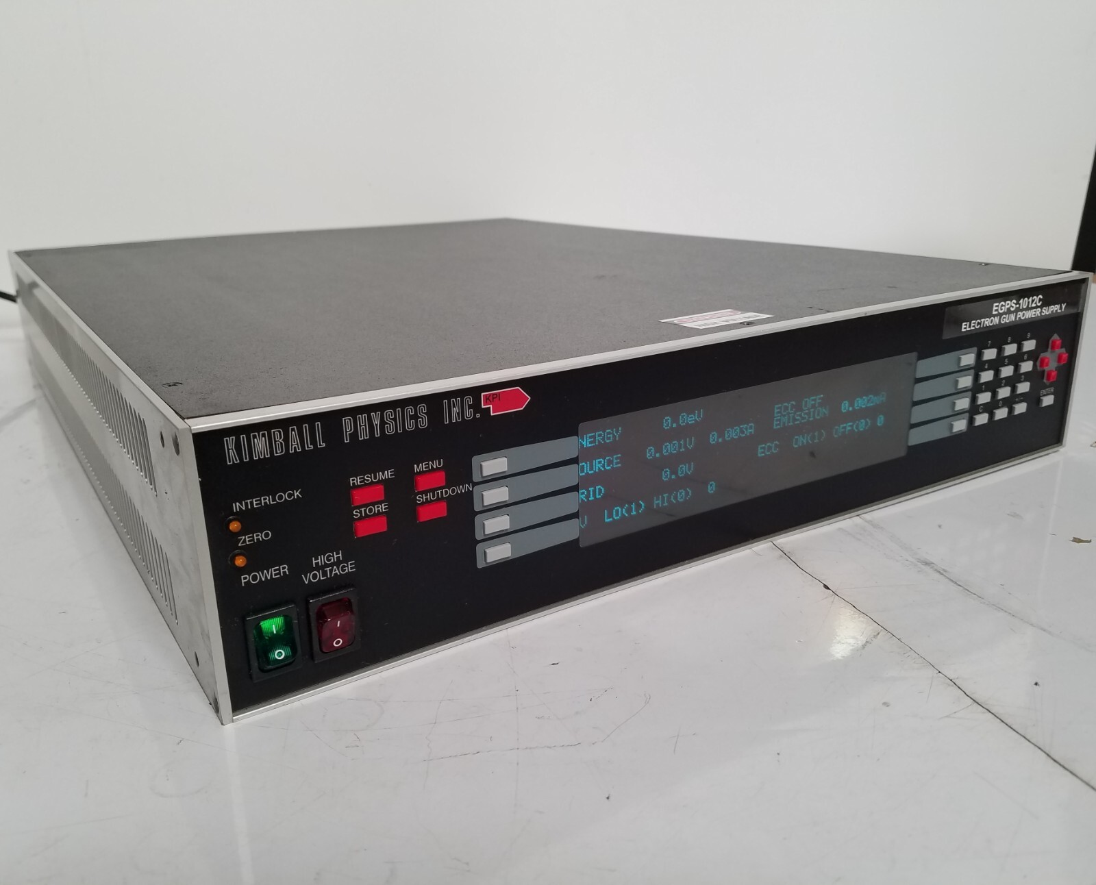 KPI Kimball Physics EGPS-101C UHV Low Energy Electron Gun Power Supply