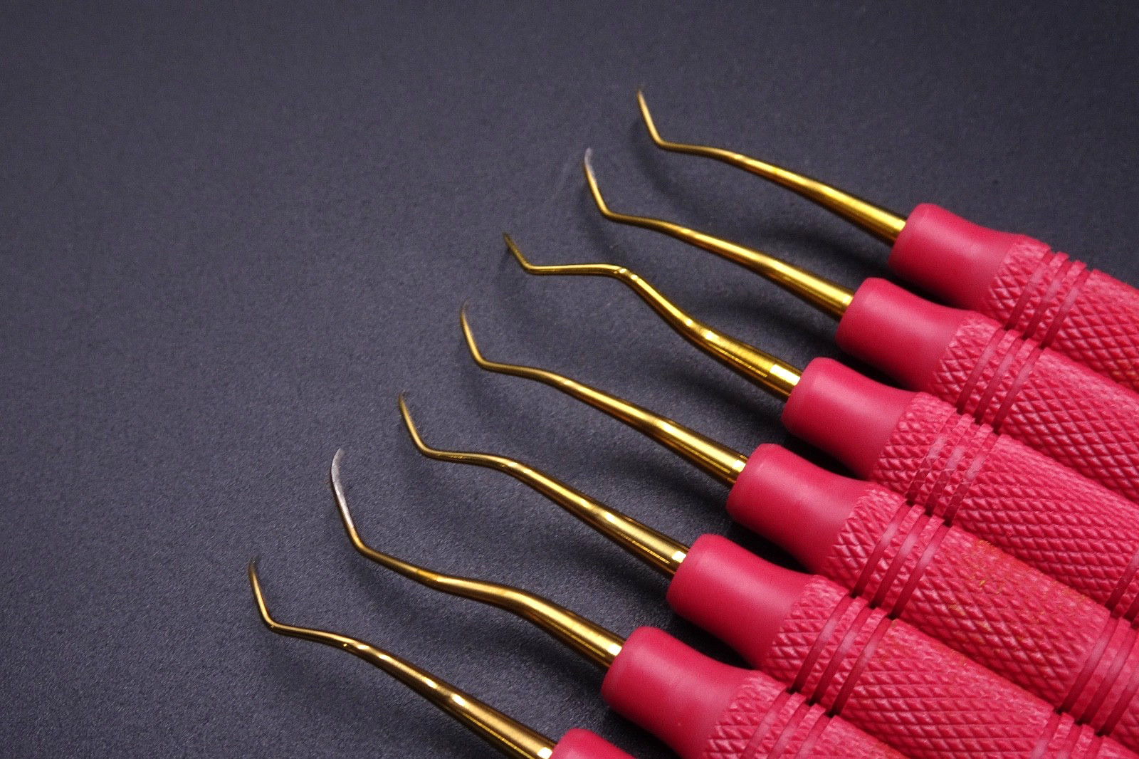 Lot x7) AMERICAN EAGLE – Curette langer 3-4 (3/8) RED – #AECL3-4X
