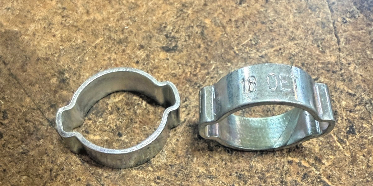 Oetiker 10100024 Zinc-Plated Steel Hose Clamp,2-Ear 15mm Closed-18mm QTY 85+