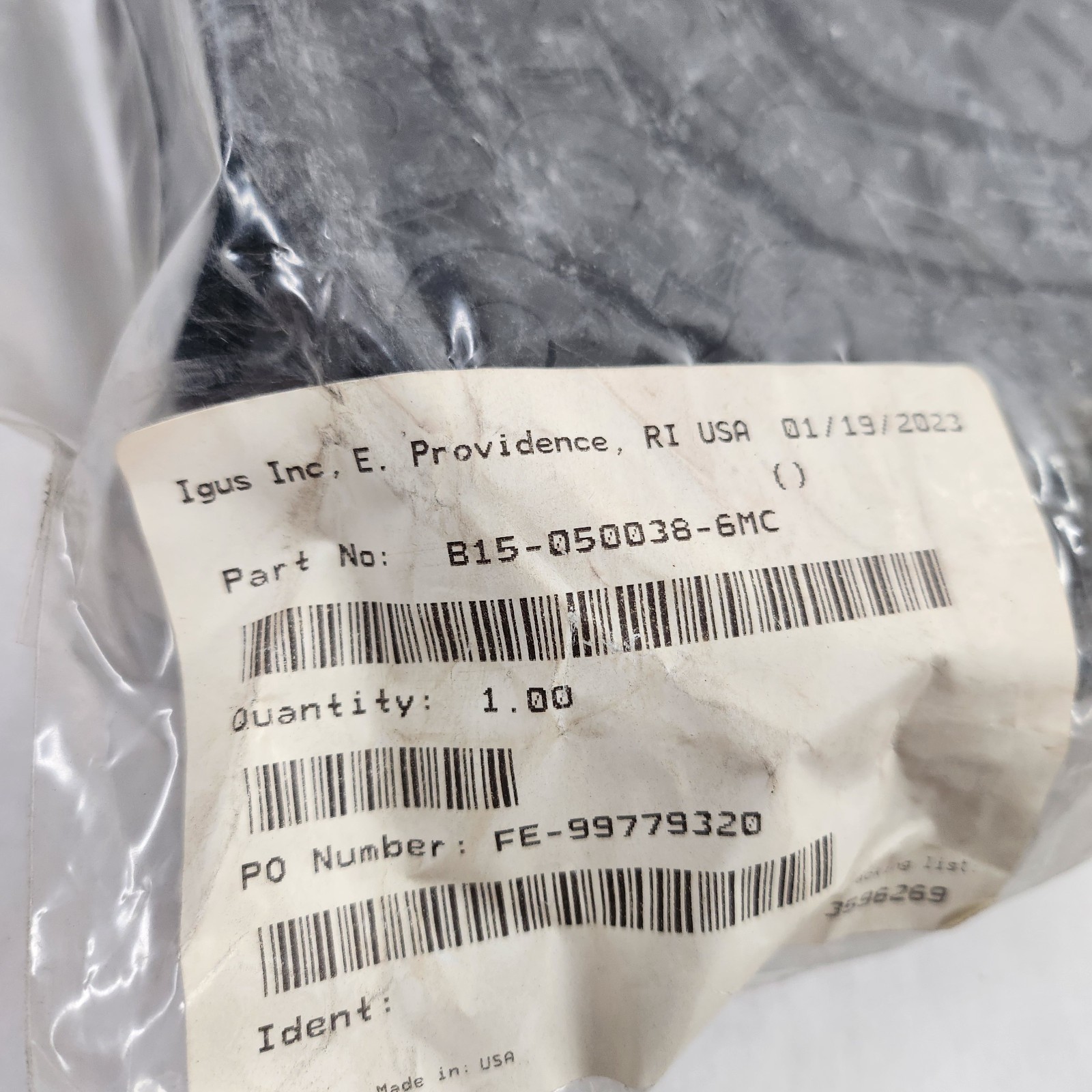NEW IGUS ENERGY CHAIN CABLE CARRIER B15-050038-6MC