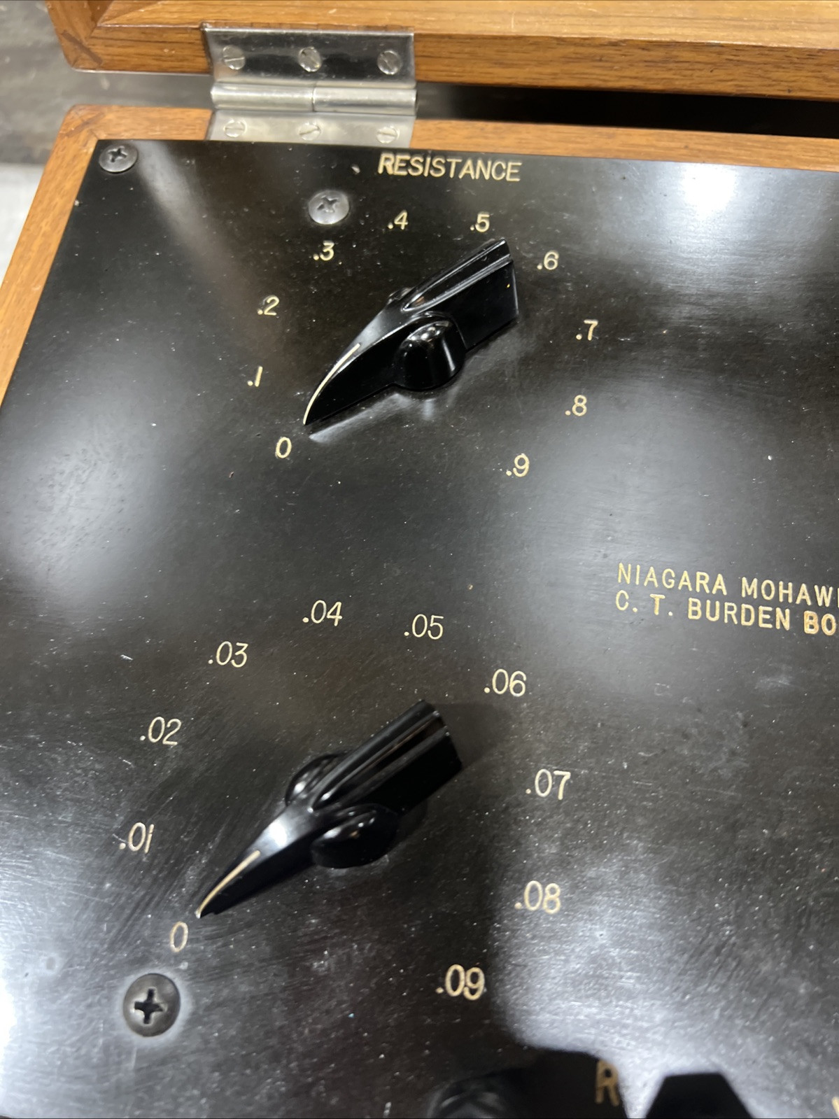 Niagara Mohawk Power Corp. CT Burden Box Used Surplus