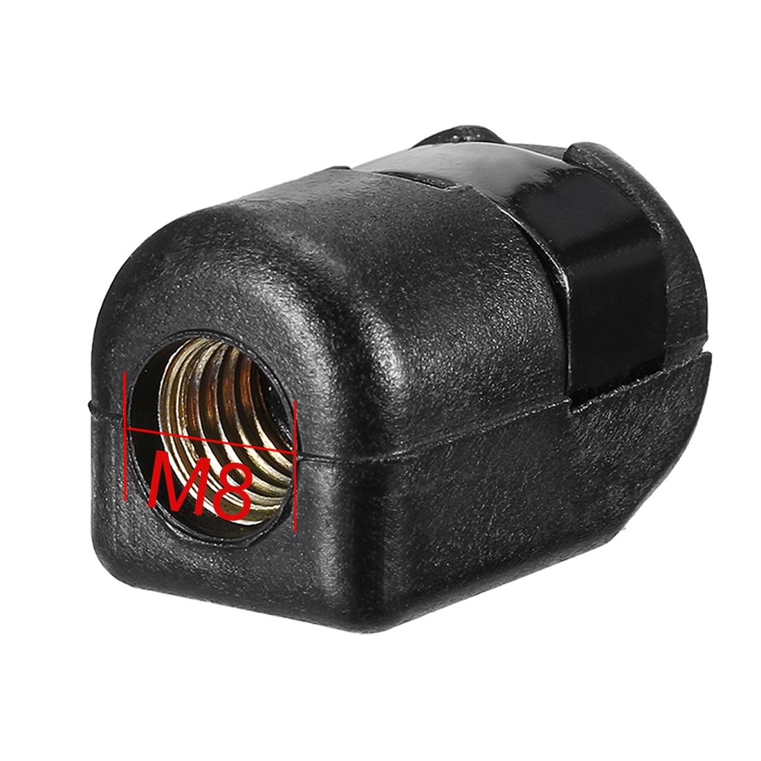 3 PCS PA66A5 Black Gas Spring End Connector 1.25mm Thread Pitch M8 Female Thread