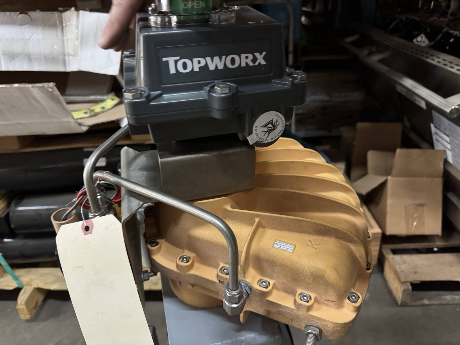 Topworx DXP-L21GSEB Kinetrol-21 ATEX 147-100 KACE 4″ valve 650 PSI