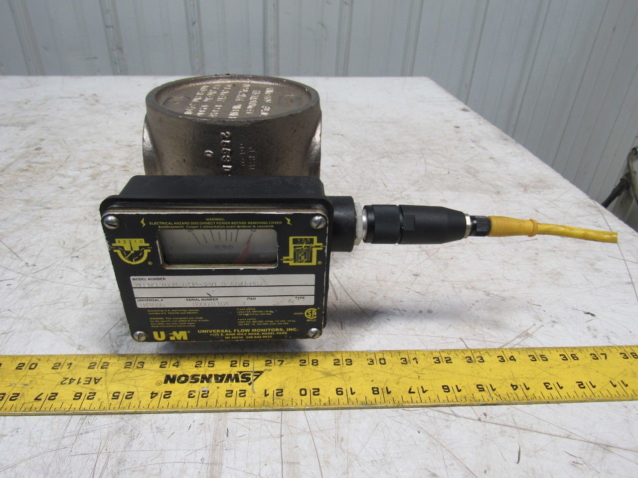 UFM MH-NSF16GM-12BP-32V1.0-A1WU-PC3 Type 4 0-16 GPM Flow Meter 1/2″ Ports