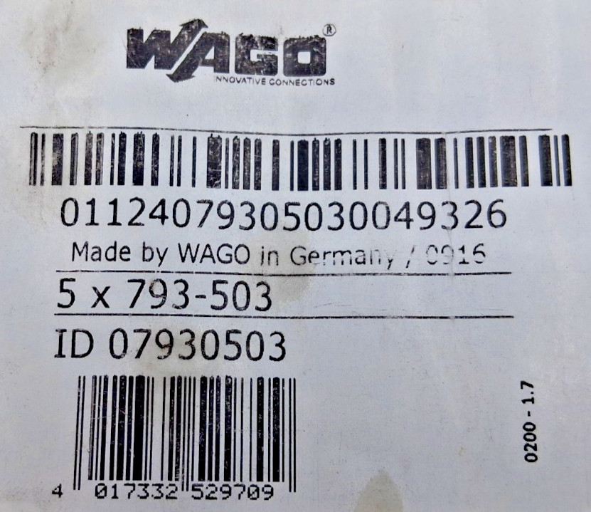 Wago 793-503 Terminal Block Marker – Lot of 10