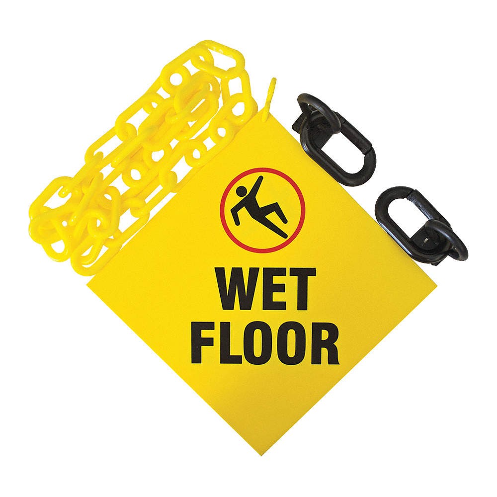 GRAINGER APPROVED Sign Kit,Size 6 ft.,Yellow 53RF51