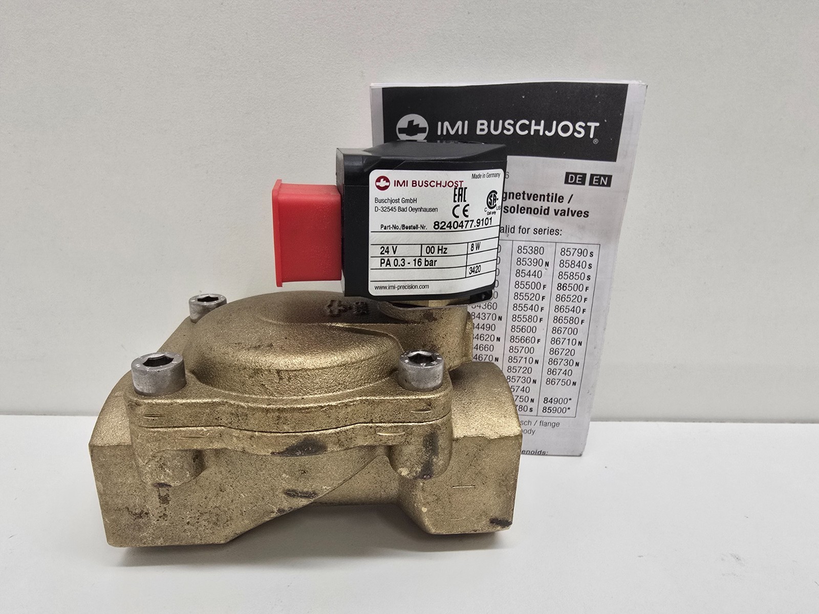 NEW OLD STOCK! NORGREN IMI BUSCHJOST SOLENOID VALVE 8240477.9101