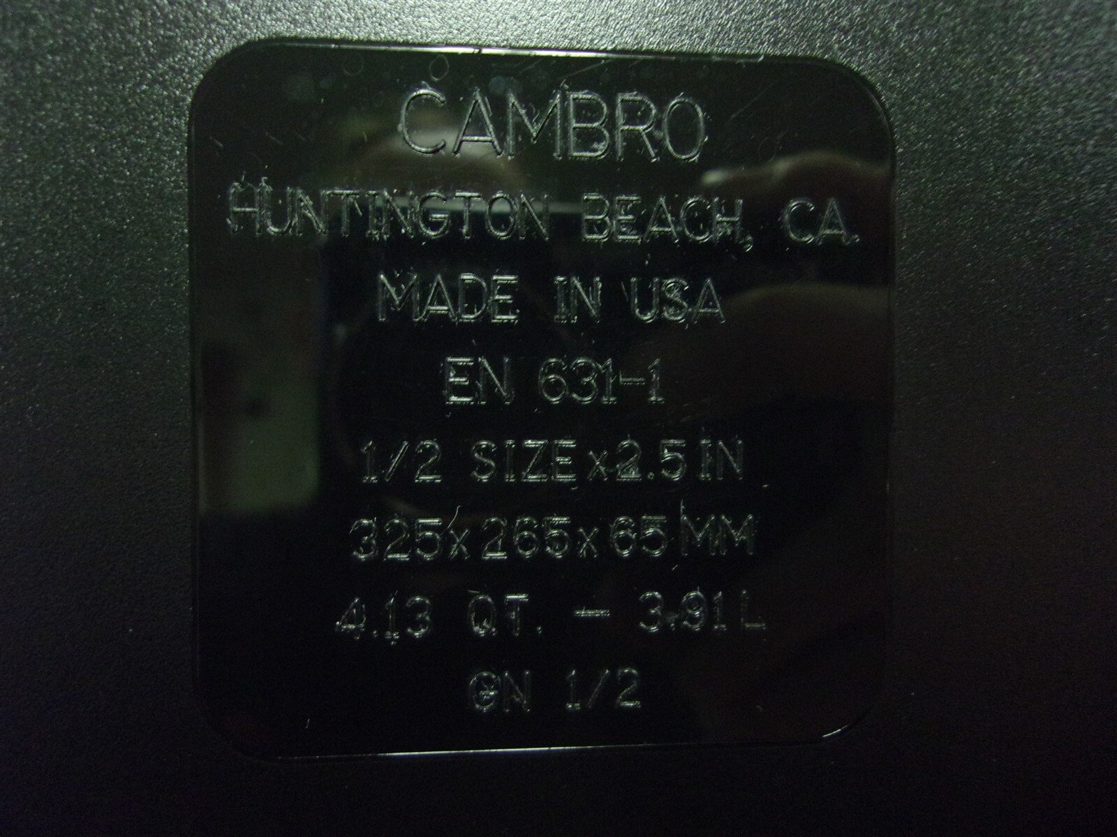 Cambro Camwear 22CW 1/2size x 2.5″ lot of 7 *FREE SHIPPING*