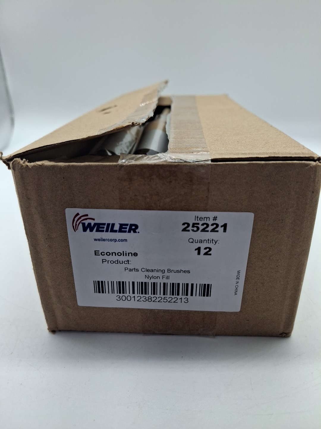 Weiler 25221 Parts Cleaning Brush Nylon Fill Foam Round Handle 12 Count Box
