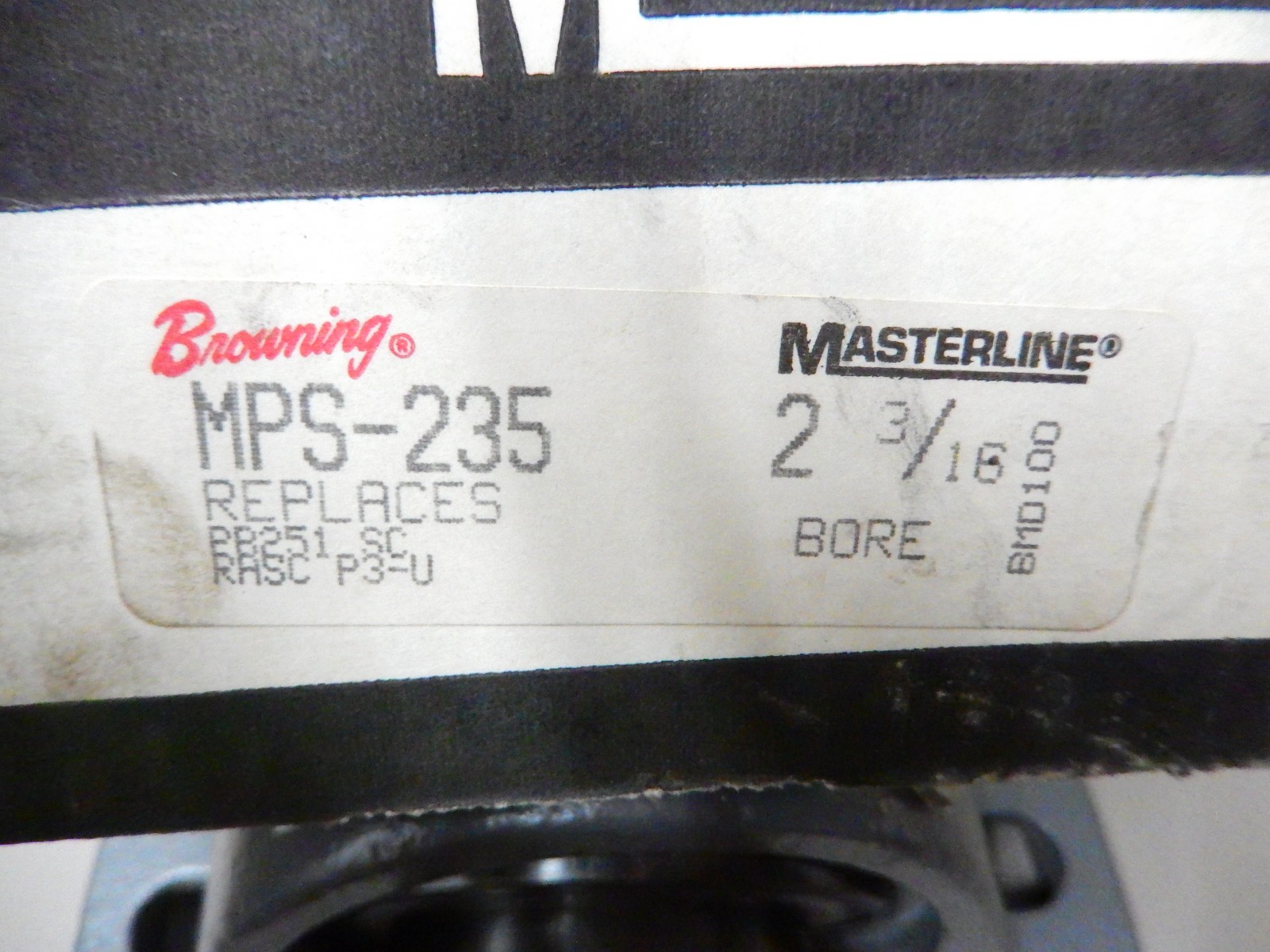 Browning MPS-235 Two Bolt Pillow Block Bearing 2-3/16 Bore Setscrew Lock