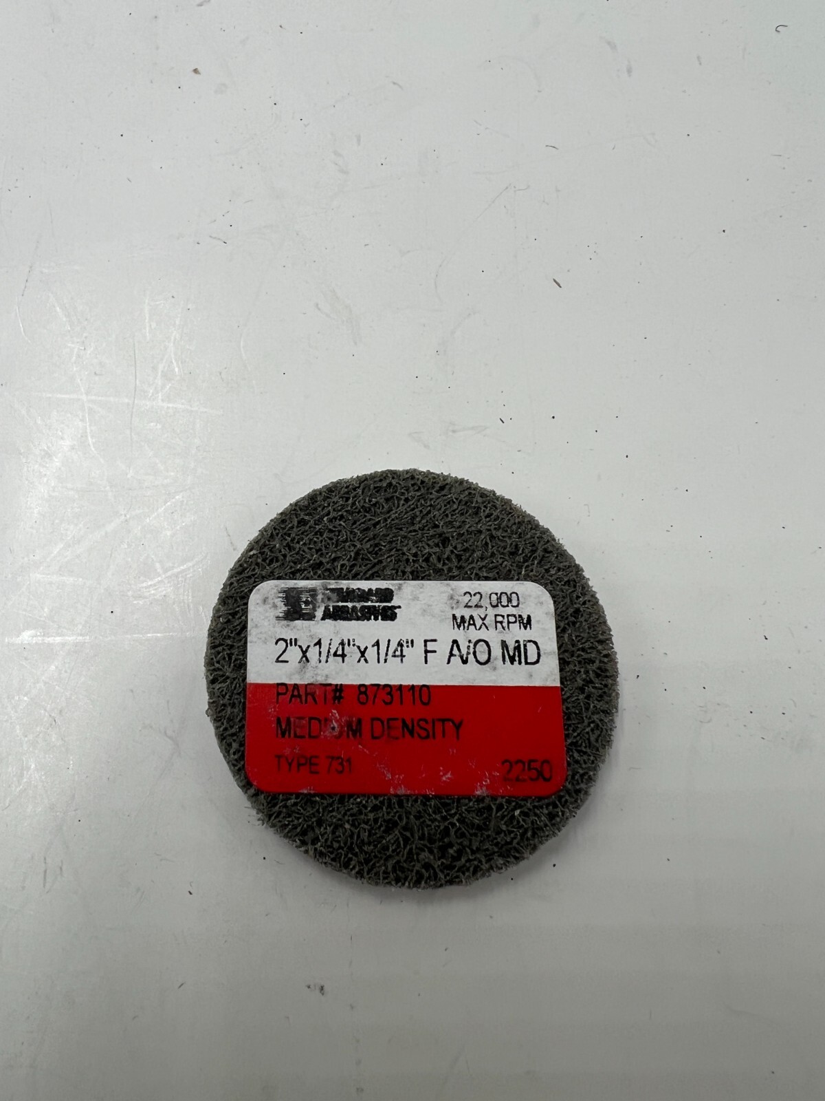 Box of 8-Standard Abrasives 2″x1/4″x1/14″ F AO MD 873110 Medium Density Type 731