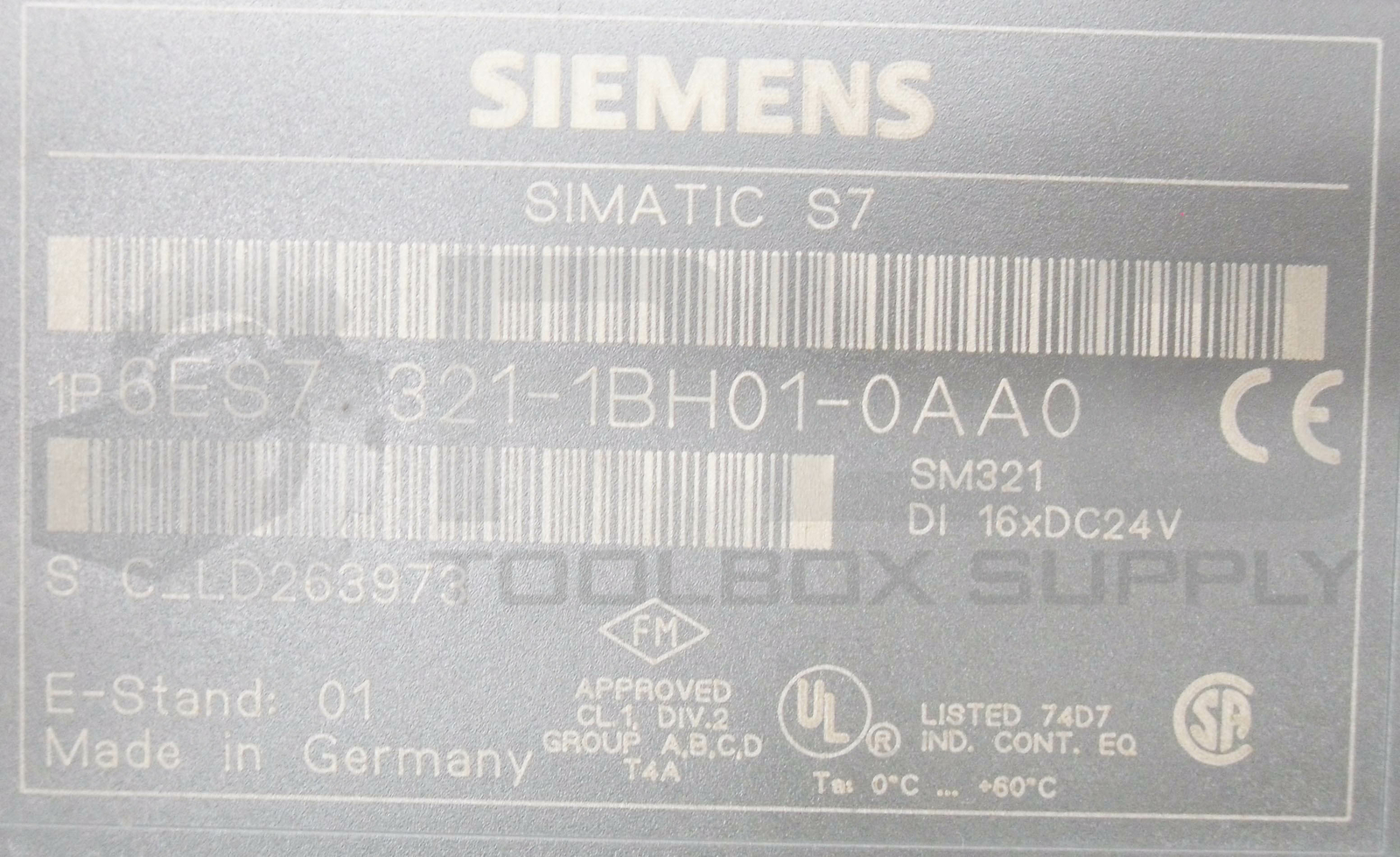 LOT OF 3 SIEMENS 6ES7 321-1BH01-0AA0 SIMATIC S7 INPUT MODULE SM321 *READ*