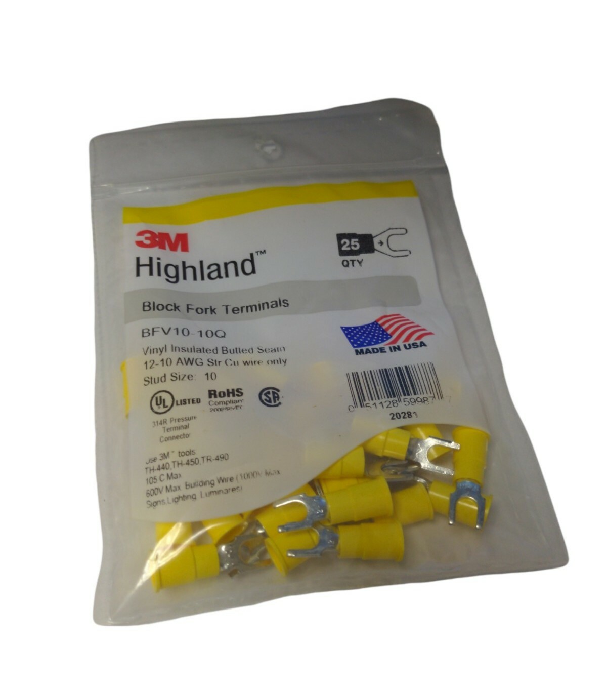3M Highland Fork Terminal/Female Disconnect Bundle (75 QTY) See Description
