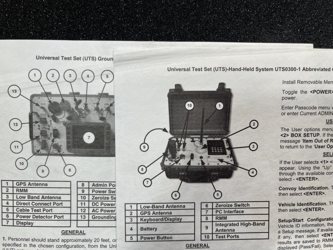 ITT EDO UTS0150-1 Ground Accessory Kit for UTS Universal Test Set