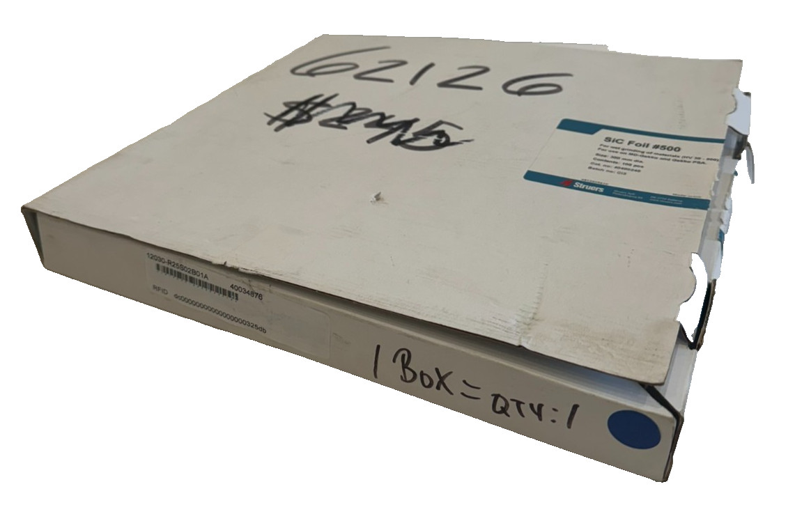 NEW STRUERS 40400245 WET GRINDING DISCS #500 300MM 100PCS