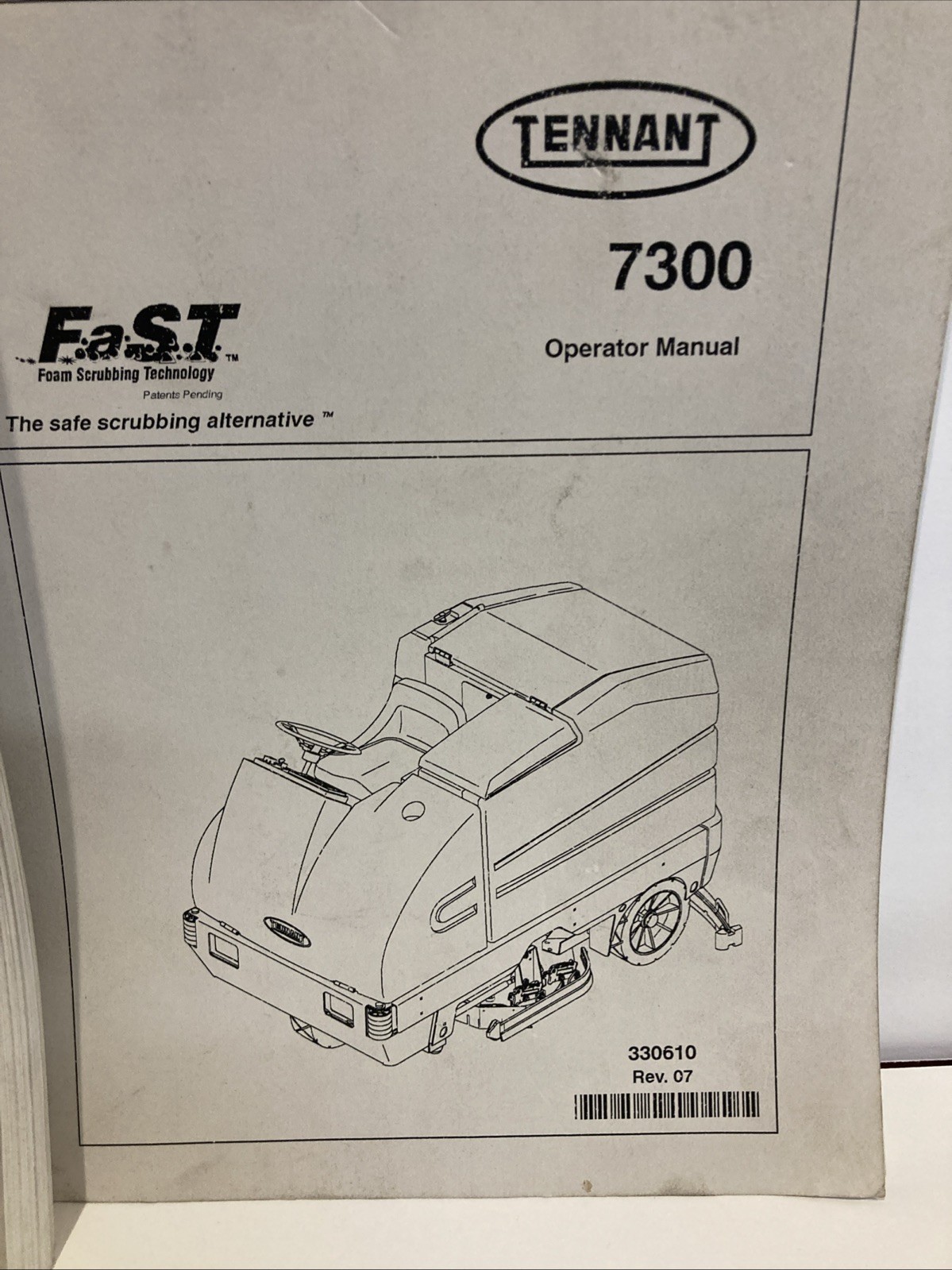 Tennant 7300 Parts And Operators Manual