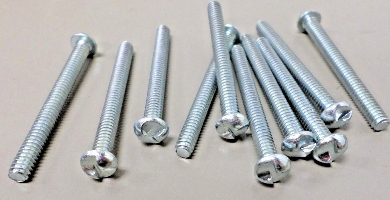 10 Pack – Tamper Proof OWRH MS One Way Drive Machine Screws Zinc 10-24 x 2″