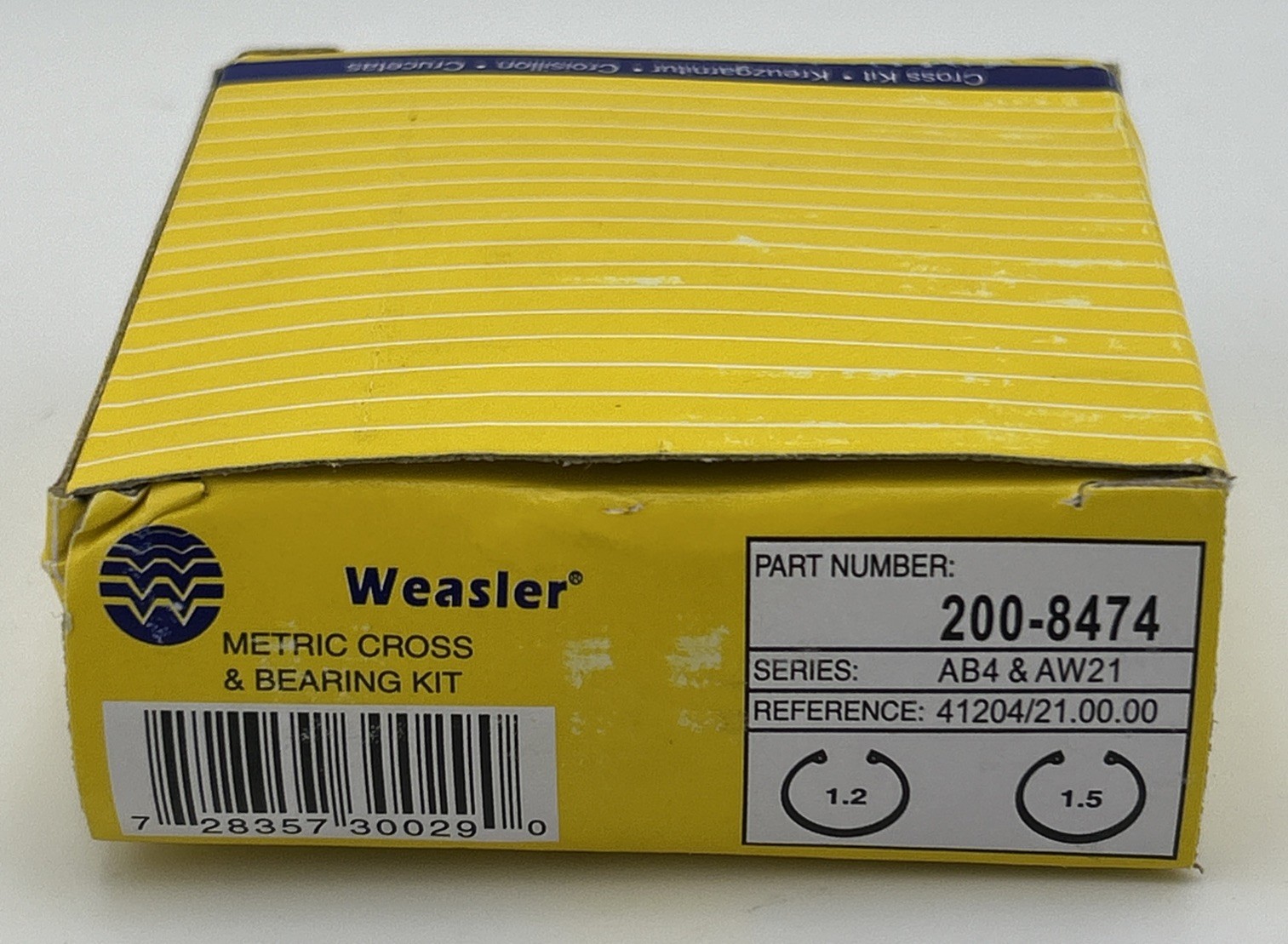 Genuine OEM Weasler Metric Cross and Bearing Kit 200-8474