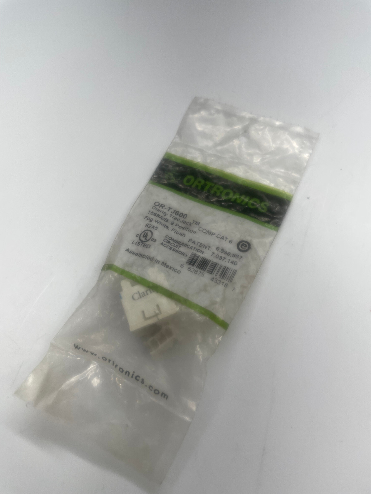 Ortronics Clarity Tracjack Cat 6 OR-TJ600