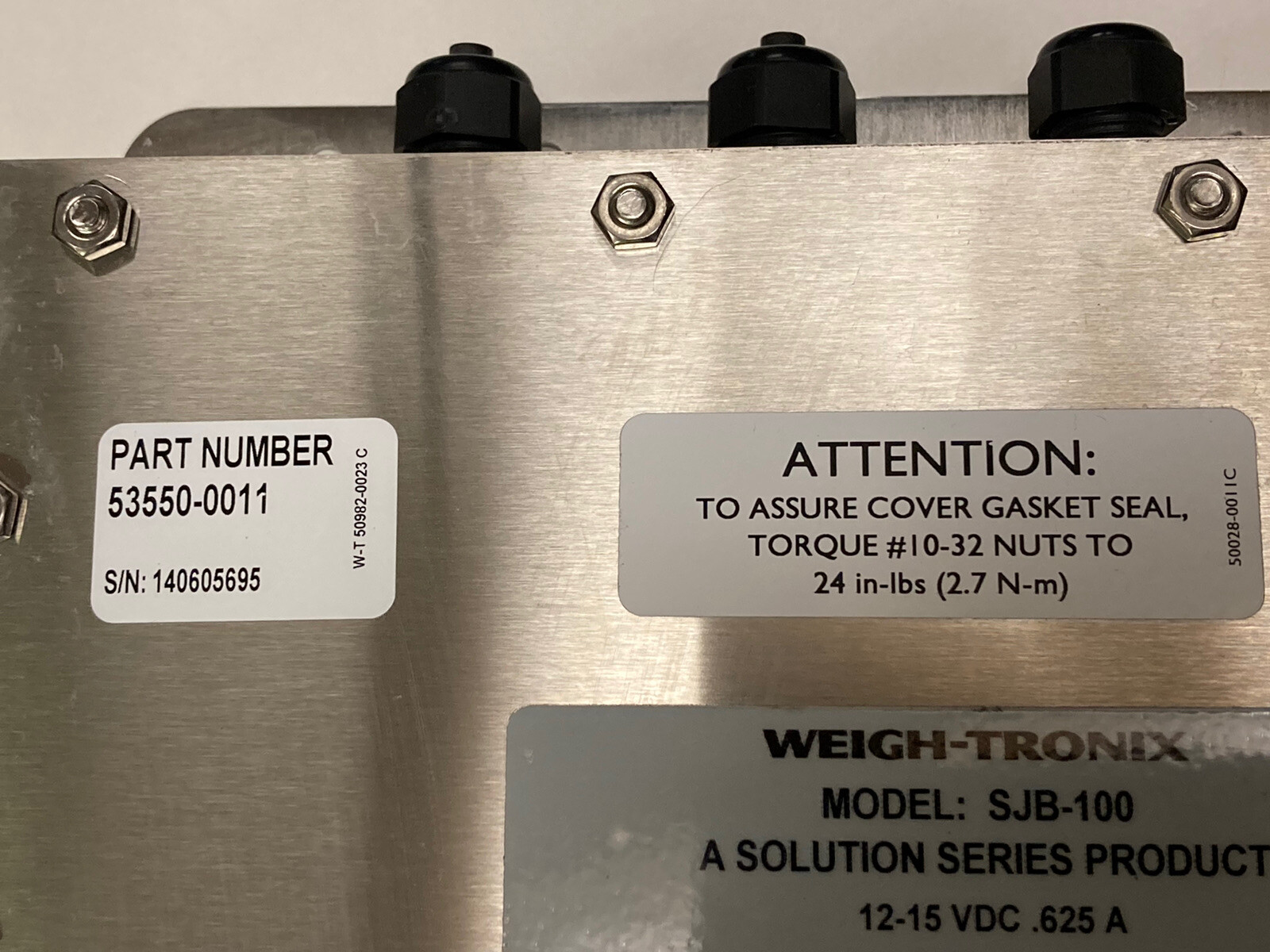 Weigh-Tronix,53550-0011,Cell Loader Model SJB-100