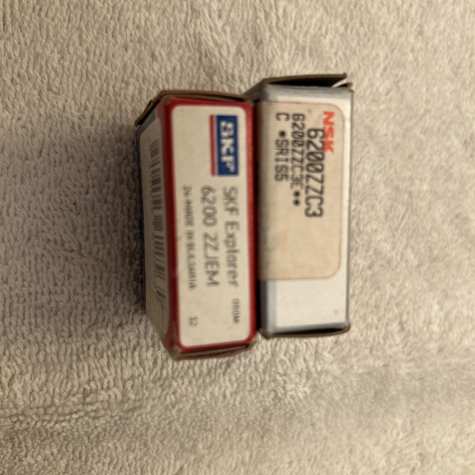 SKF/NSK 6200 2ZJEM BALL BEARING, LOT OF 2, NIB