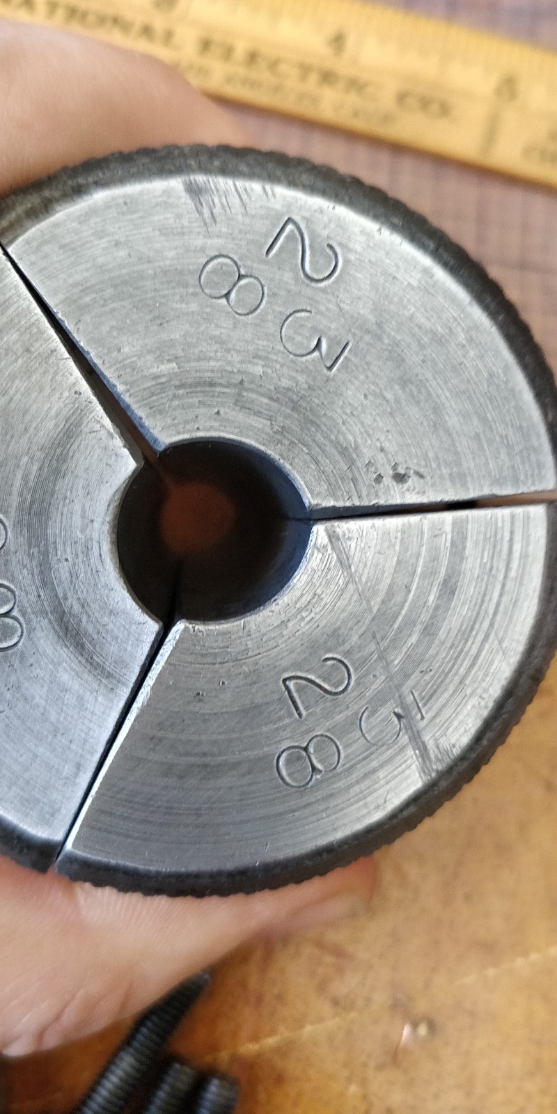 Collett / Wedge 2-3/8″ ID mount for Pneumatic Beveler or flange facer H&S Tool