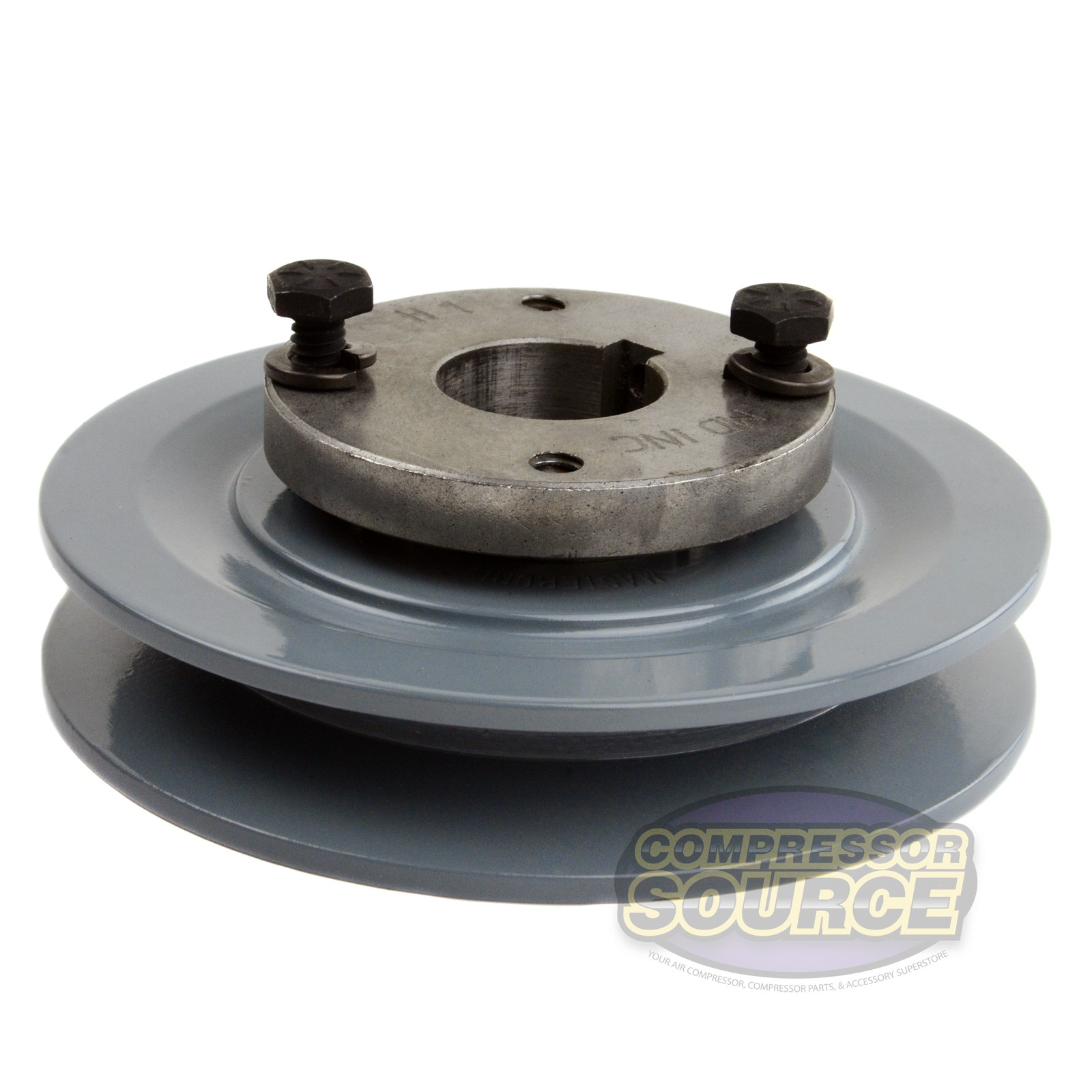 Cast Iron 4.5″ Single Groove Pulley Belt B Section 5L with 1″ Sheave Bushing