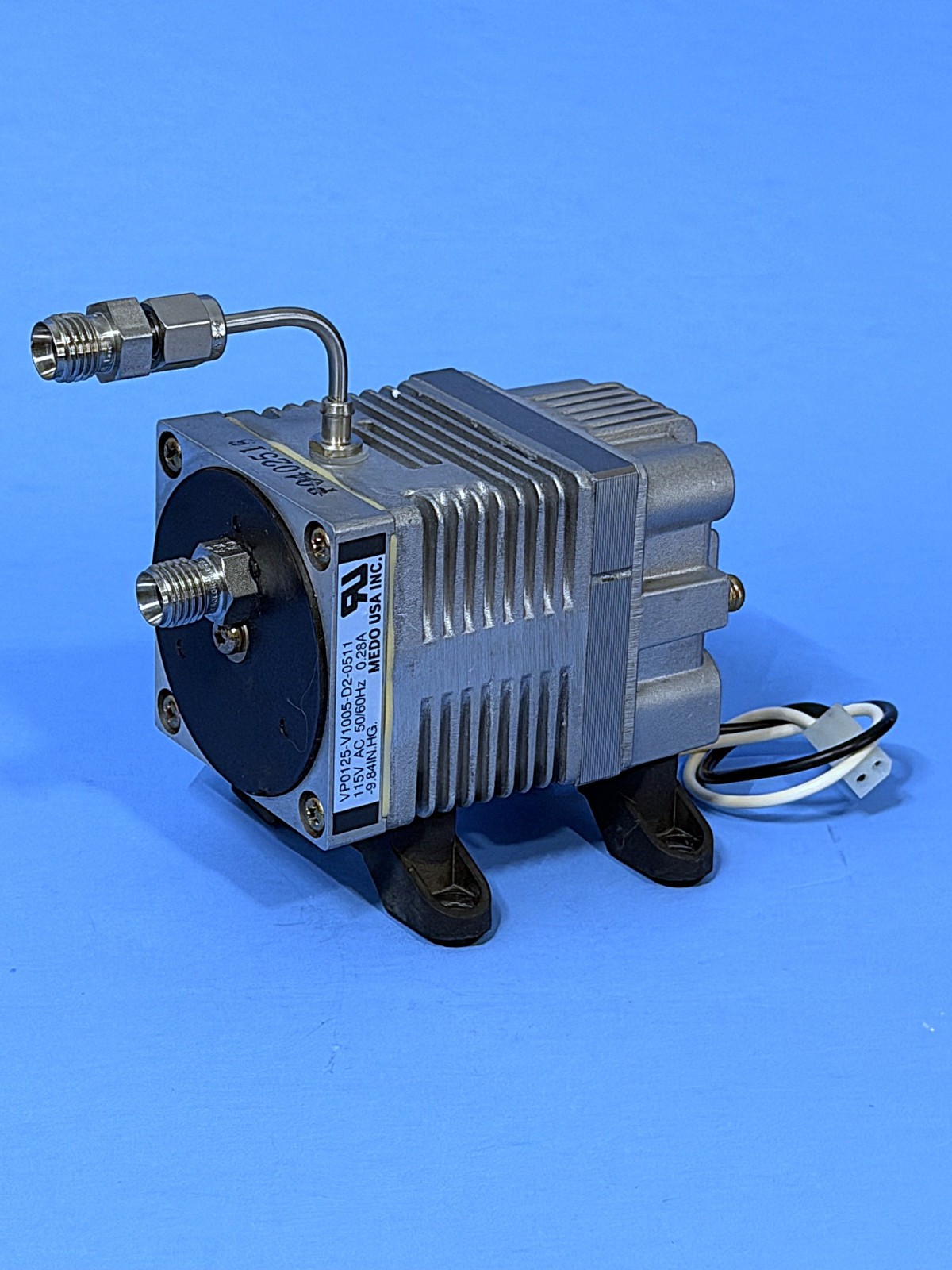 MEDO USA INC Vacuum Pump VP0125-V1005-D2-0511 115VAC -9.84 IN.HG.