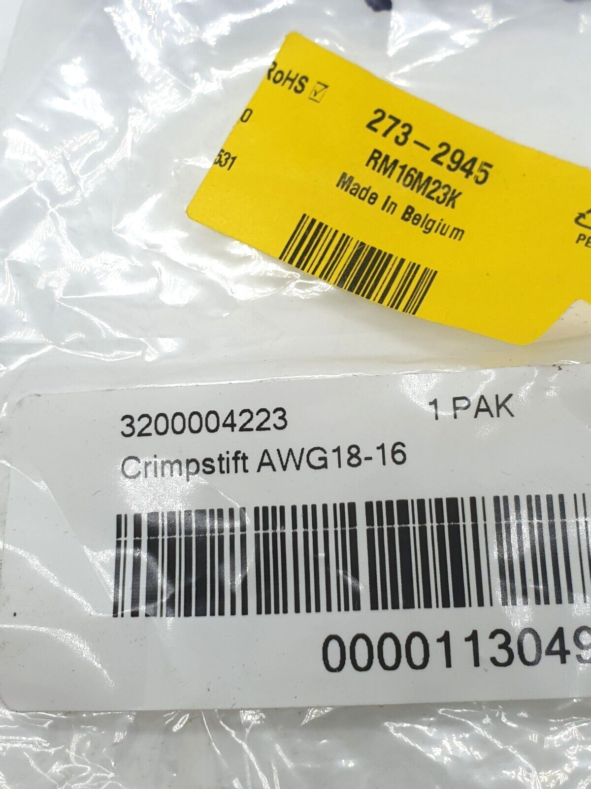 3 x crimp pin AWG18-16 (3 x 10)