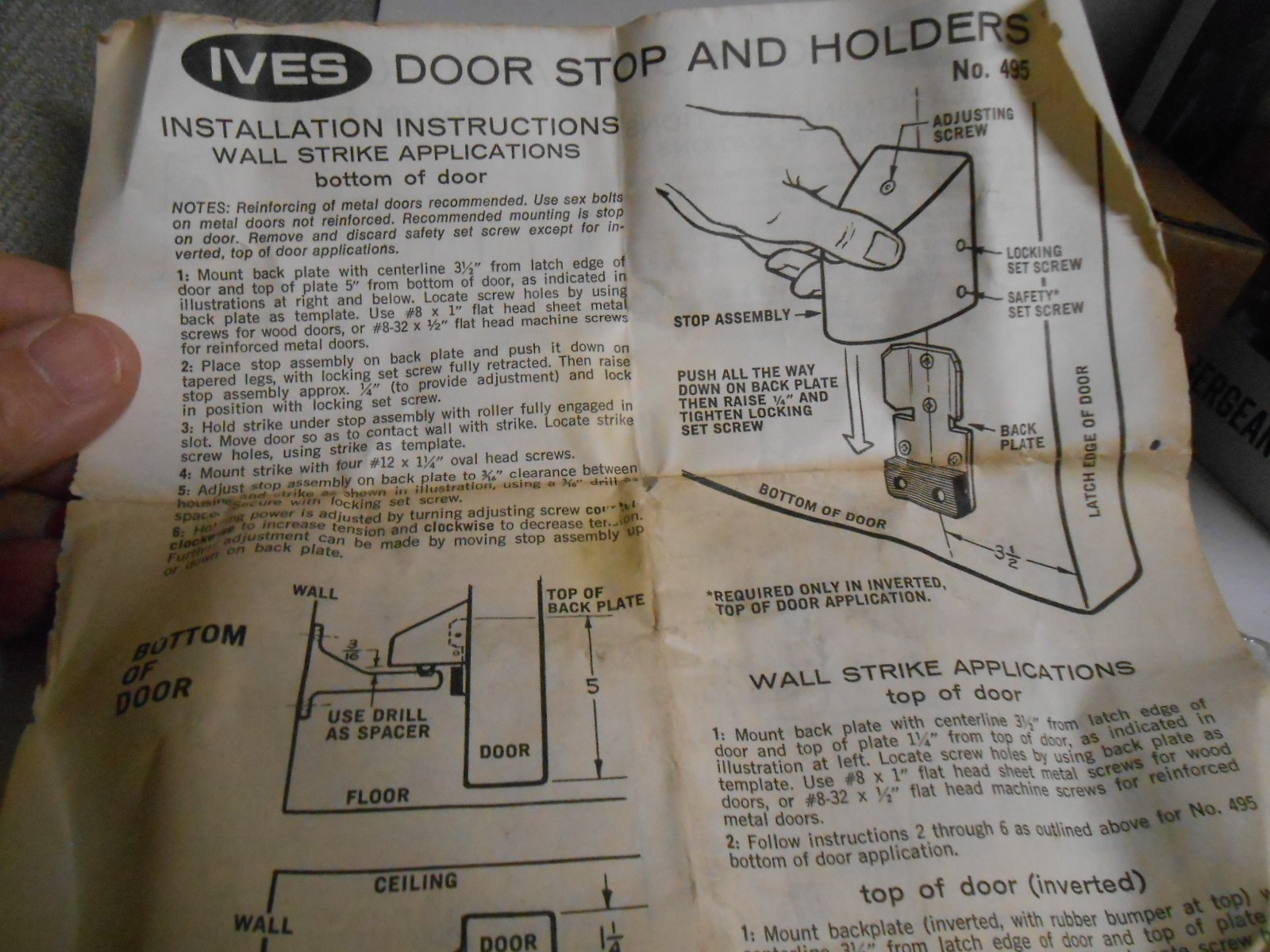 Ives Commercial Door Holder and DoorStop