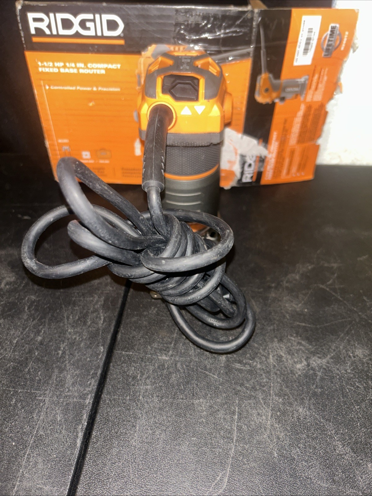 Ridgid R24012 1.5 HP 1/4 In. Corded Compact Fixed Base Router