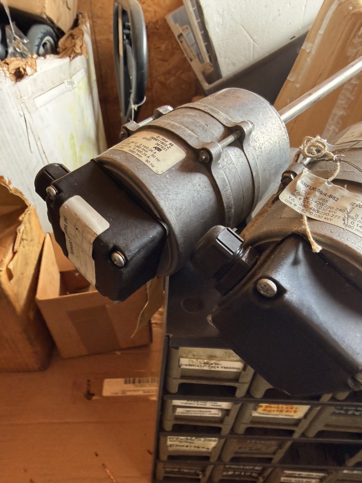 RARE NEW RGM SRFU0.09/4-b52 Gearmotor .24A 3ph 0.03kw 220-240 / 380-420v-ac