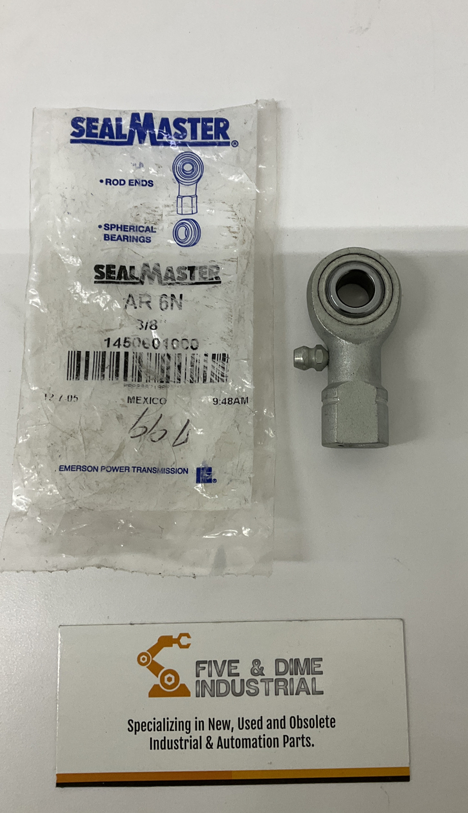 Sealmaster AR-6N Female Right Handed threaded Rod End 3/8”-24 (YE155)