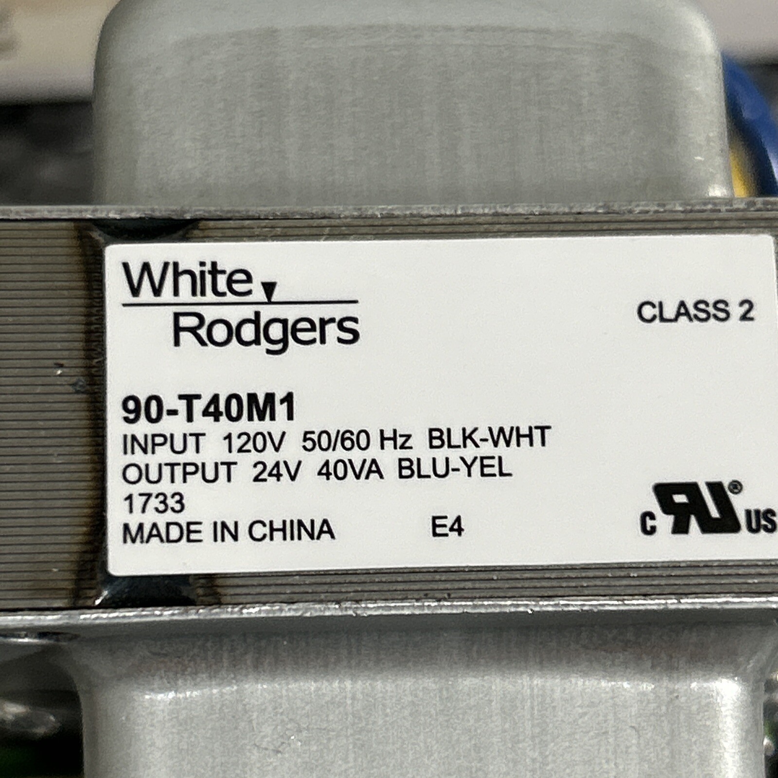 EMERSON 90-T40M1 TRANSFORMER-CLASS 2 120VAC 60 HZ MULTI-MOUNT