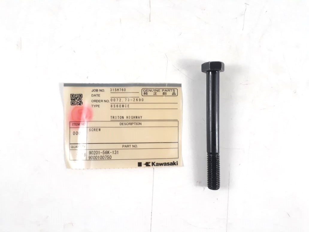 Screw P/N 90201-56K-131 9000100750 For Kawasaki 8S60MCE Genuine Parts