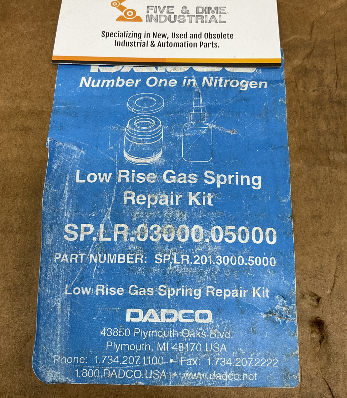Dadco Low Rise GAS SPRING REPAIR KIT SP.LR.03000.05000 (RE209)