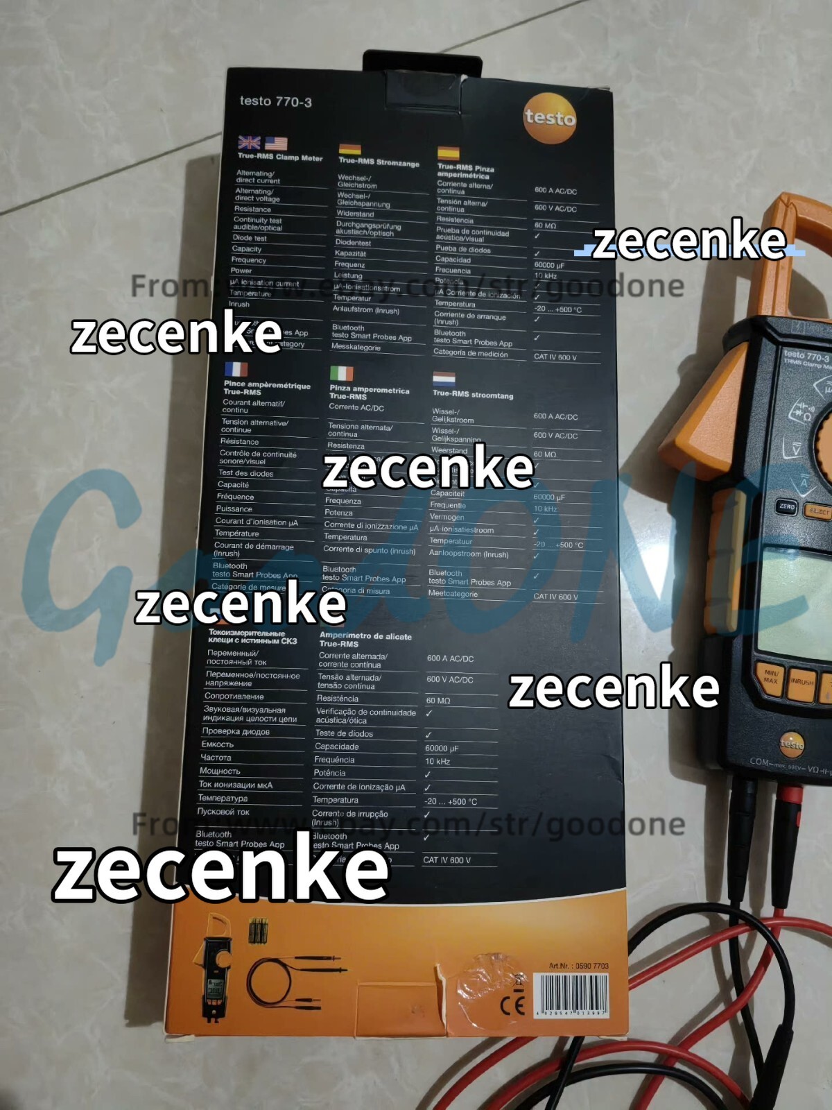 1PC New Testo 770-3 TRMS Clamp Meter 0590 7703 Digital Multimeter