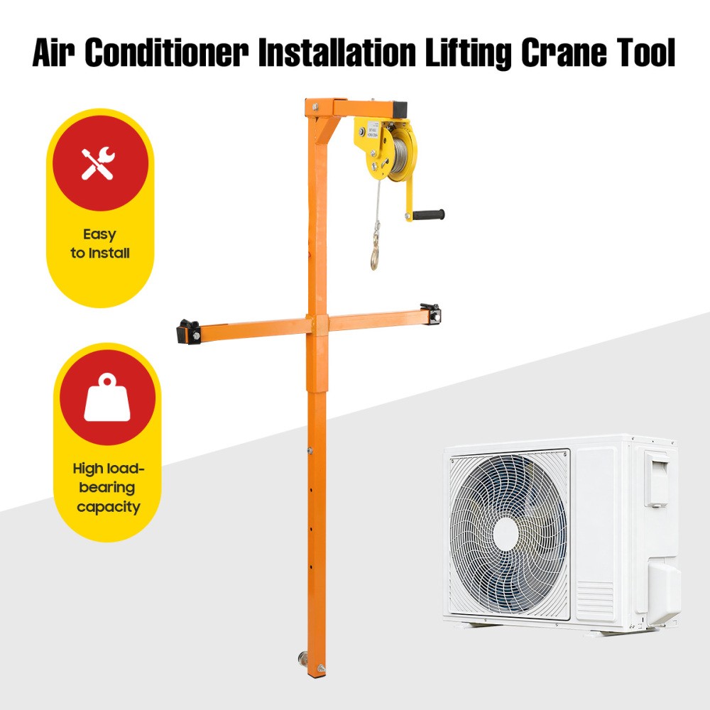AC Air Conditioner Outside Installation lifting Tool 10M Bracket Crane Tool USA