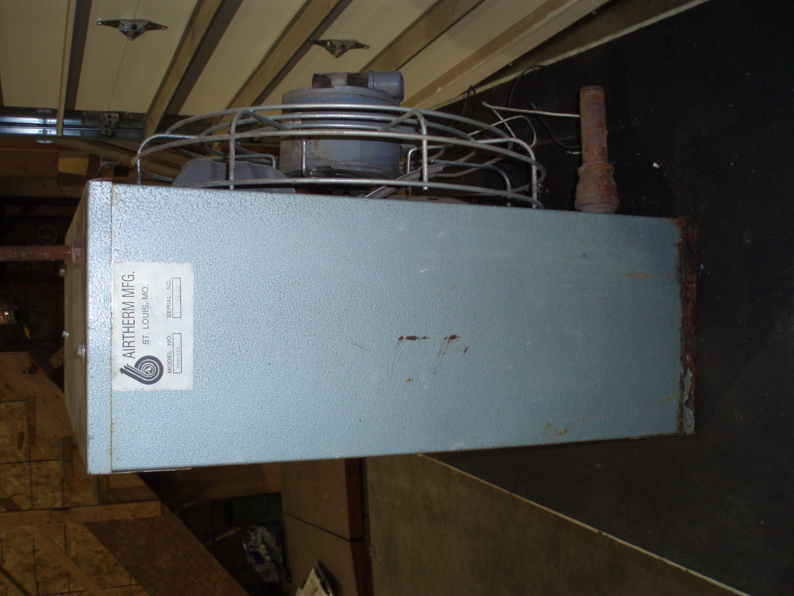 AIRTHERM HSW-110 HEATER UNIT HOT WATER STEAM UNIT WITH MAGNETEK .16 HP MOTOR