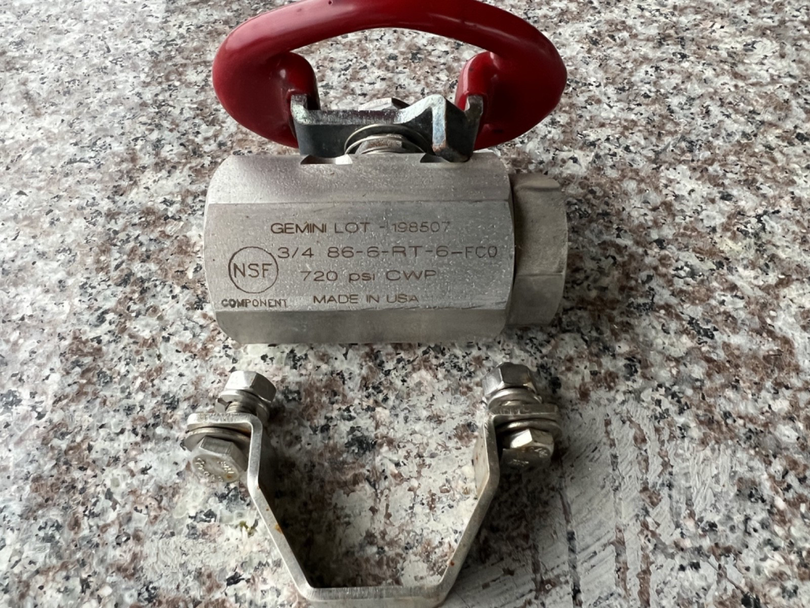 NEW GEMINI 3/4 86-6-RT-6 BALL VALVES 720CWP 3/4 76 6 RT 6