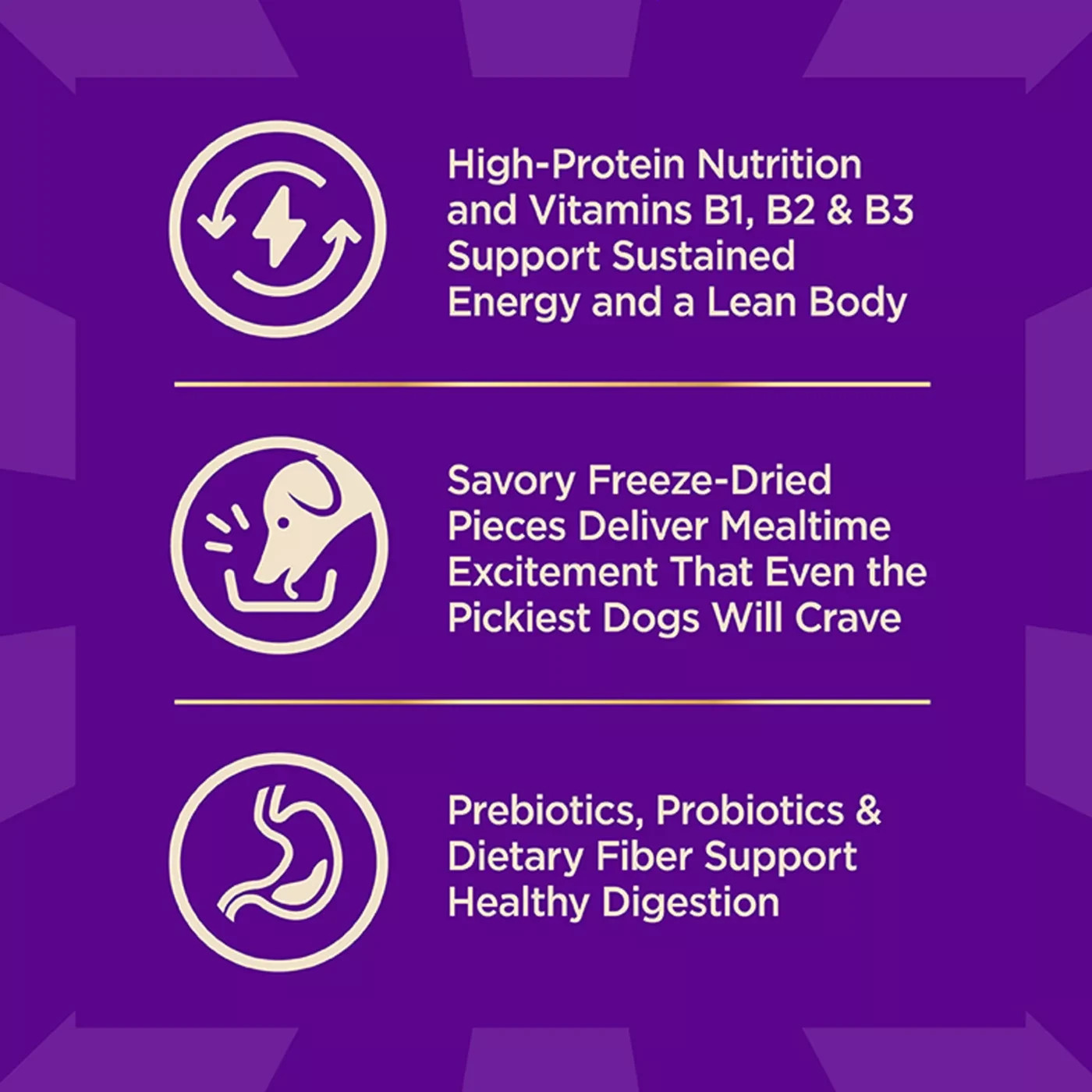 Wellness CORE+ Freeze-Dried Pieces Adult Dry Dog Food-Grain Free, Wild Game,18Lb
