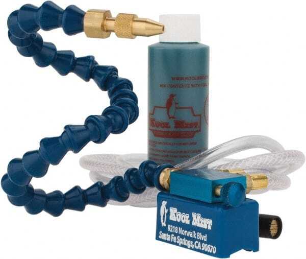 Kool Mist 1 Outlet, Tankless Mist Coolant Unit 4′ Coolant Line Length, 18″ Ho…