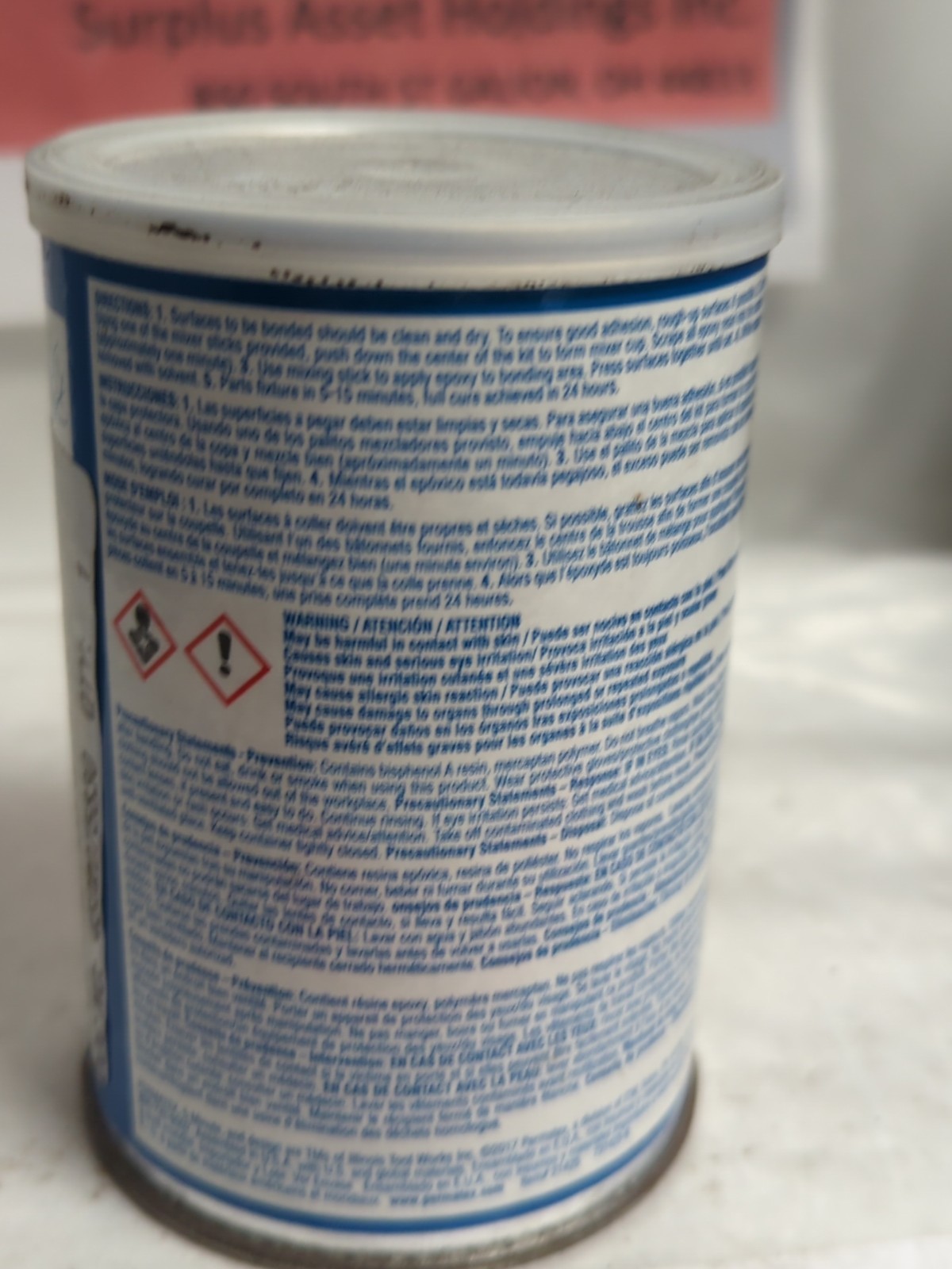 PERMATEX,21425,5-MINUTE EPOXY 4GM CUPS (10 PC) NOS