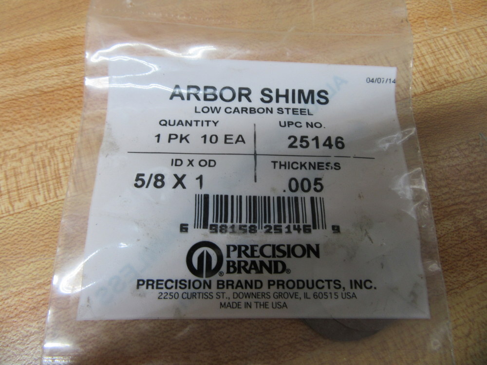 Precision Brand 25146 Arbor Shims (Pack of 30)