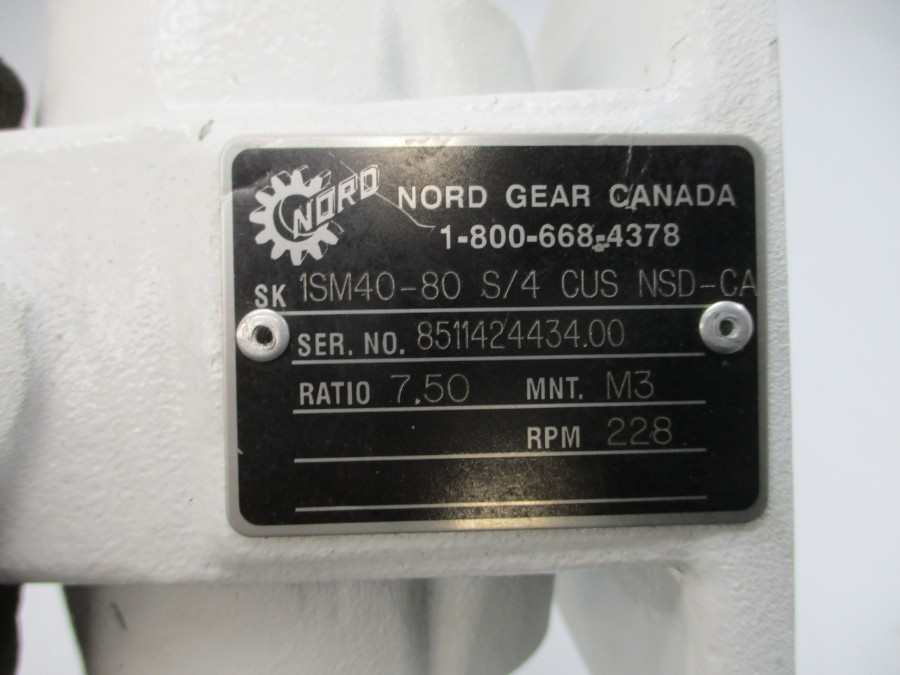 NORD SK80S/4NSD-CA 230/460V 2.70/1.35A (AS PICTURED) NSNP
