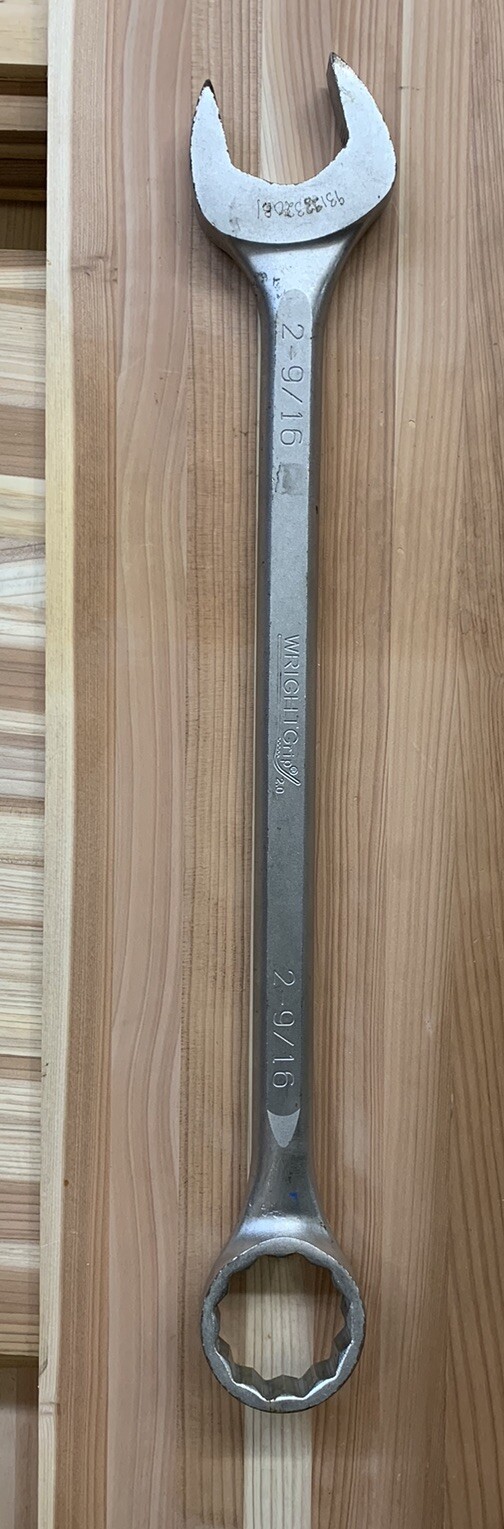 Wright 1182 2-9/16” Open End Wrench Used Free Shipping