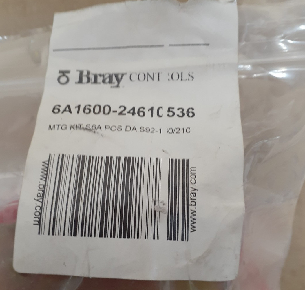 BRAY 6A1600-24610536, BRACKET KIT POSITIONER TO ACTUATOR