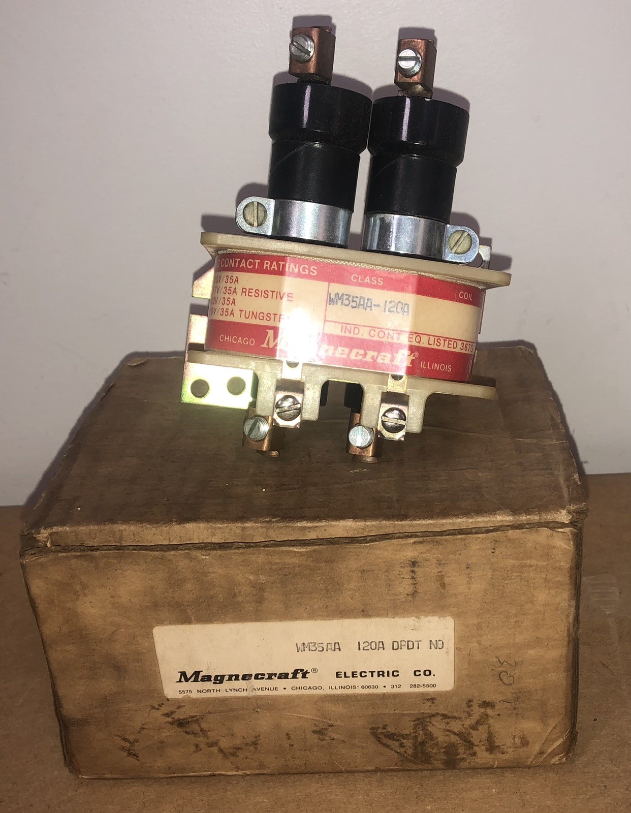 NOS Magnecraft WM35AA-120A Electromechanical Relay