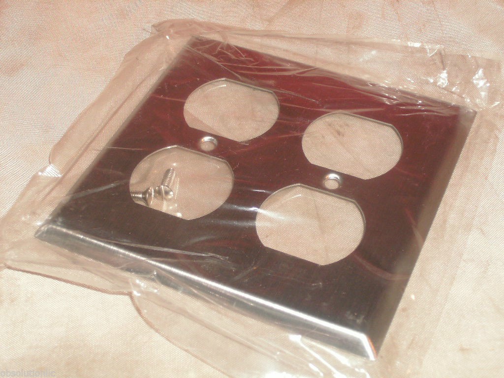 MULBERRY 97102 STAINLESS STEEL DUPLEX RECEPTACLE COVER – LOT OF 5